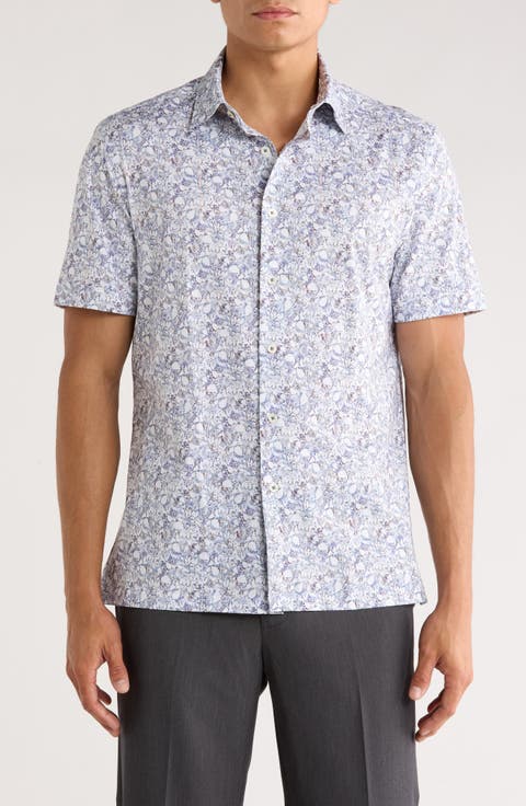 Milo Short Sleeve 8-Way Stretch OoohCotton® Button-Up Shirt