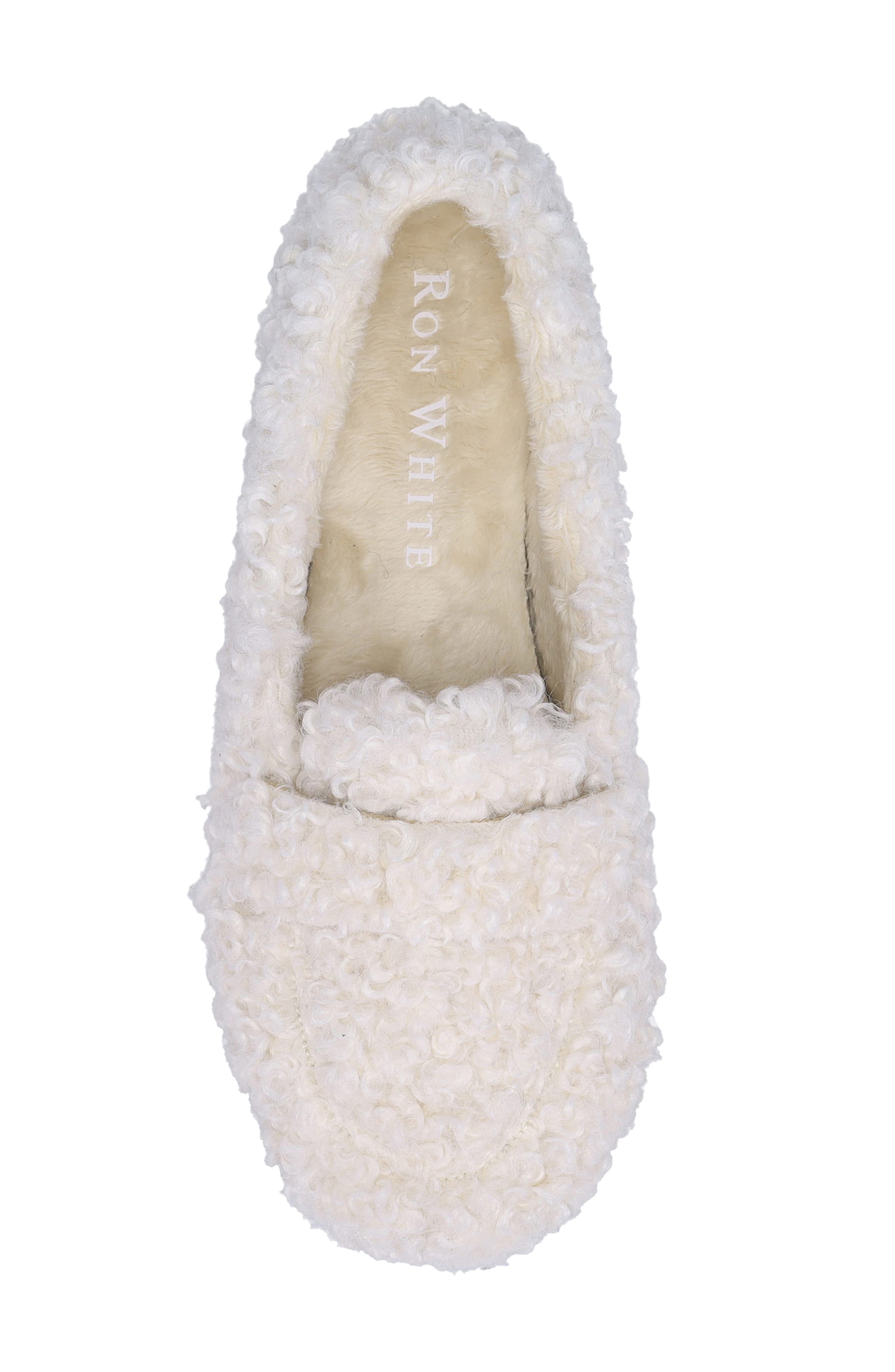 Teddy Wool Slipper, Alternate, color, IVORY