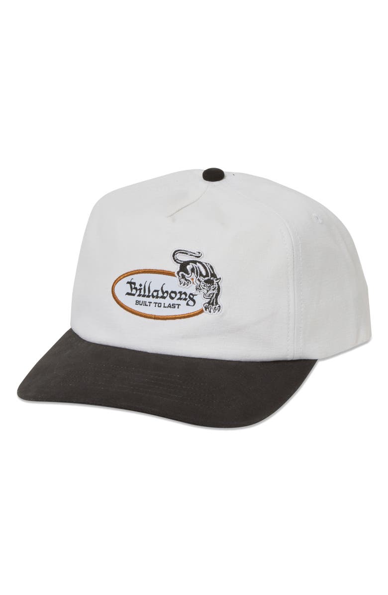 Billabong Breakdown Snapback Baseball Cap, Main, color, Black/ White