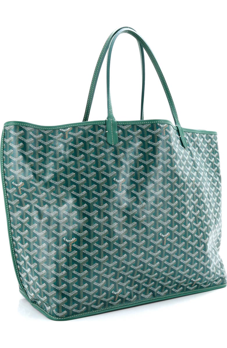 Pre-Owned Goyard Anjou Reversible Tote Coated Canvas GM, Alternate, color, Green