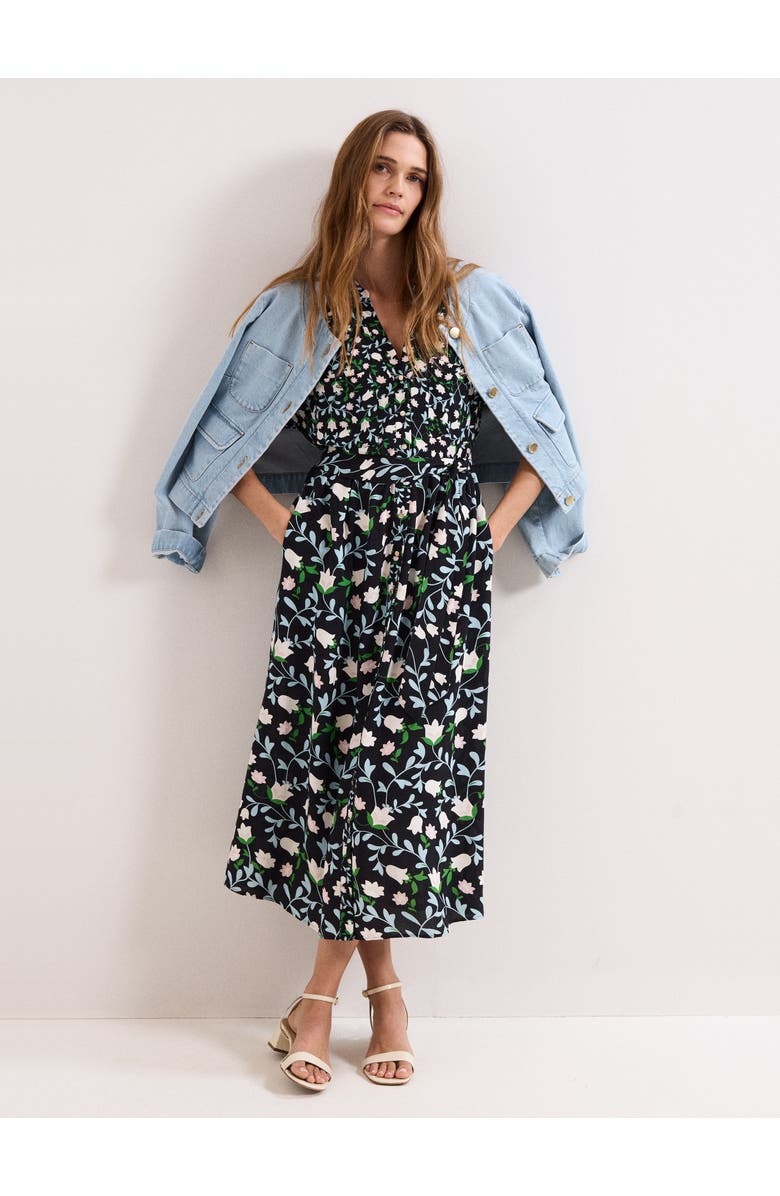 Phase Eight Luisa Floral Dress, Alternate, color, Black Multi