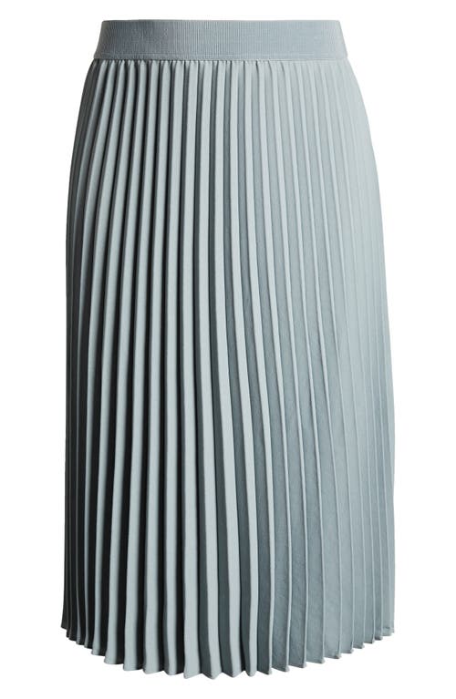 Nordstrom Pleated Midi Skirt In Grey Mineral
