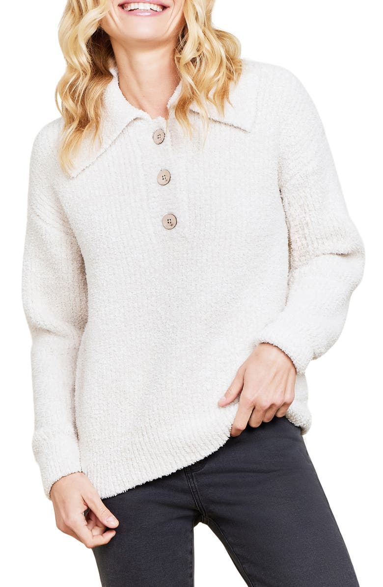 Barefoot Dreams<sup>®</sup> CozyChic<sup>™</sup> Button Pullover, Main, color,