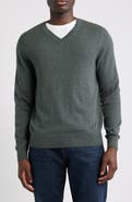 Nordstrom Cotton & Cashmere V-Neck Sweater