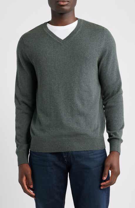 Nordstrom Cotton & Cashmere V-Neck Sweater