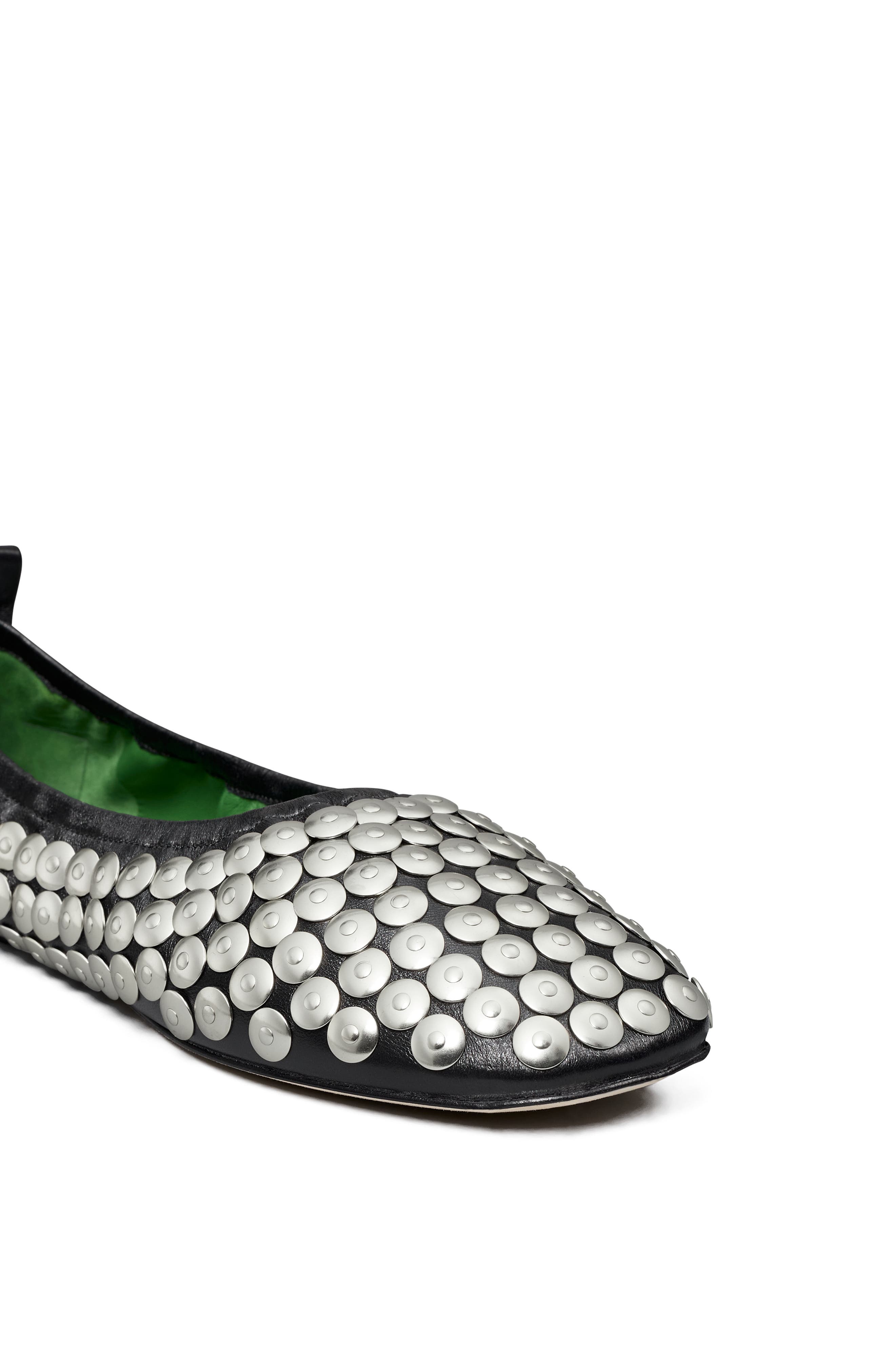 Tory Burch Studded Ballet Flat, Alternate, color, 