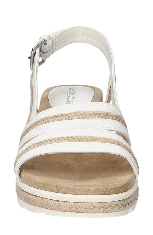 EASY STREET EASY STREET MEL ESPADRILLE SLINGBACK PLATFORM WEDGE SANDAL