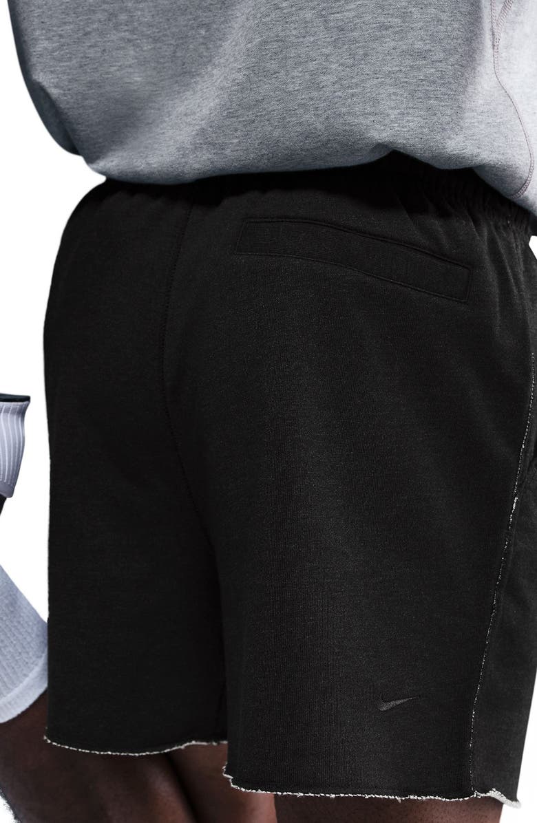 Nike Dri-FIT Gym Heritage Fleece Shorts, Alternate, color, Black/ Heather/ Pale Ivory