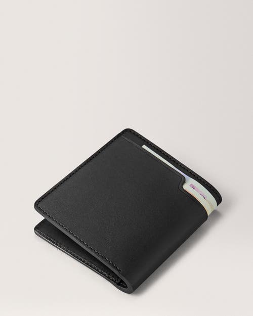 Carl Friedrik Large Bifold Wallet -  Vacchetta Leather - Black In Black
