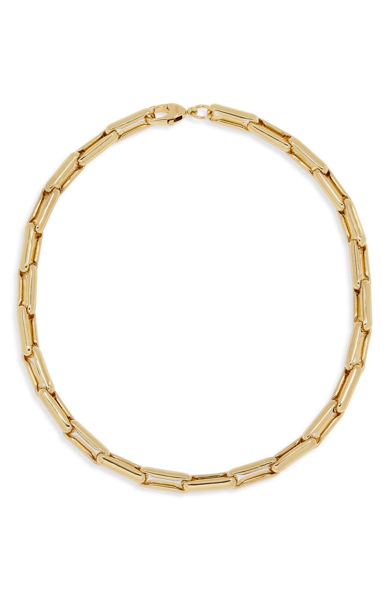 Éliou Claire Collar Necklace, Main, color, Gold Plated