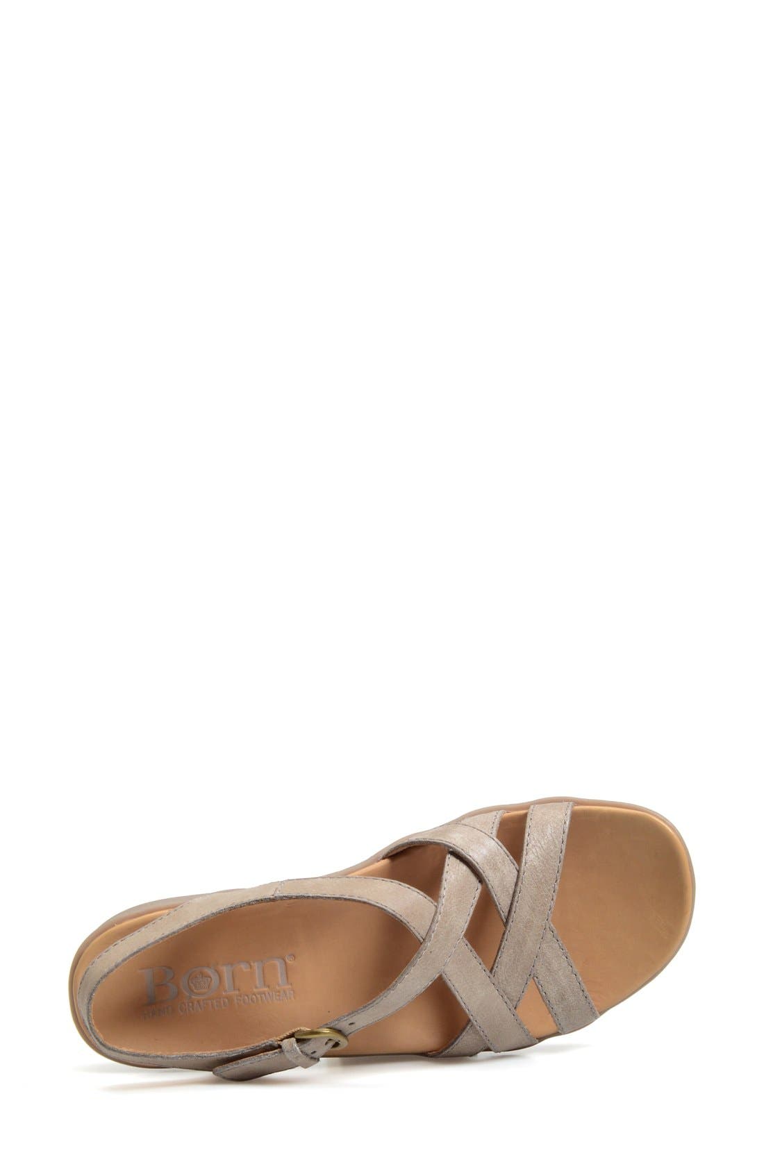 'Mahala' Leather Sandal, Alternate, color, MIST
