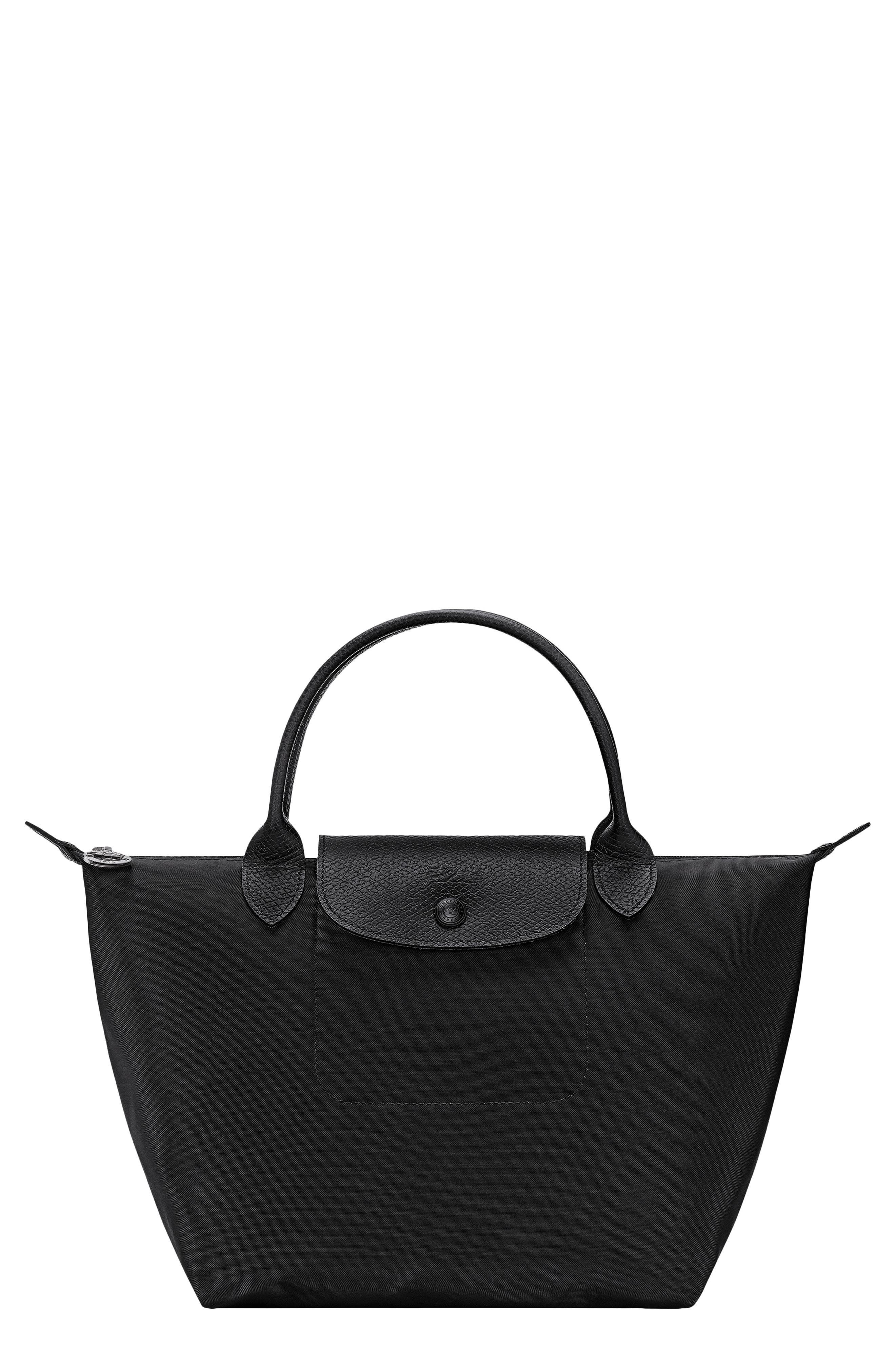 Longchamp Small Le Pliage One Top Handle Bag, Main, color, Black