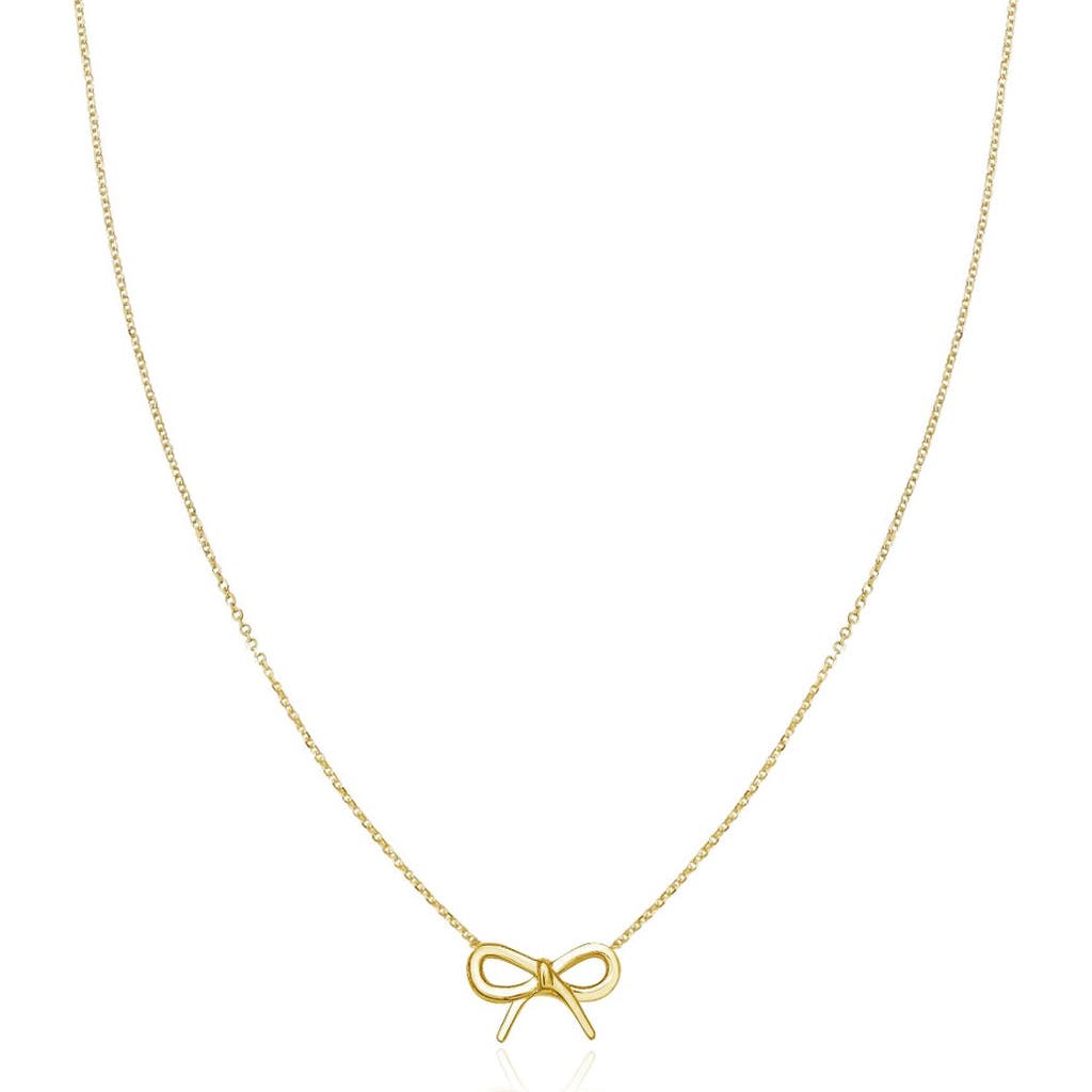 The Lovery Fine Jewelry Gold Bow Necklace In Gold