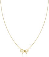 The Lovery Fine Jewelry Gold Bow Necklace