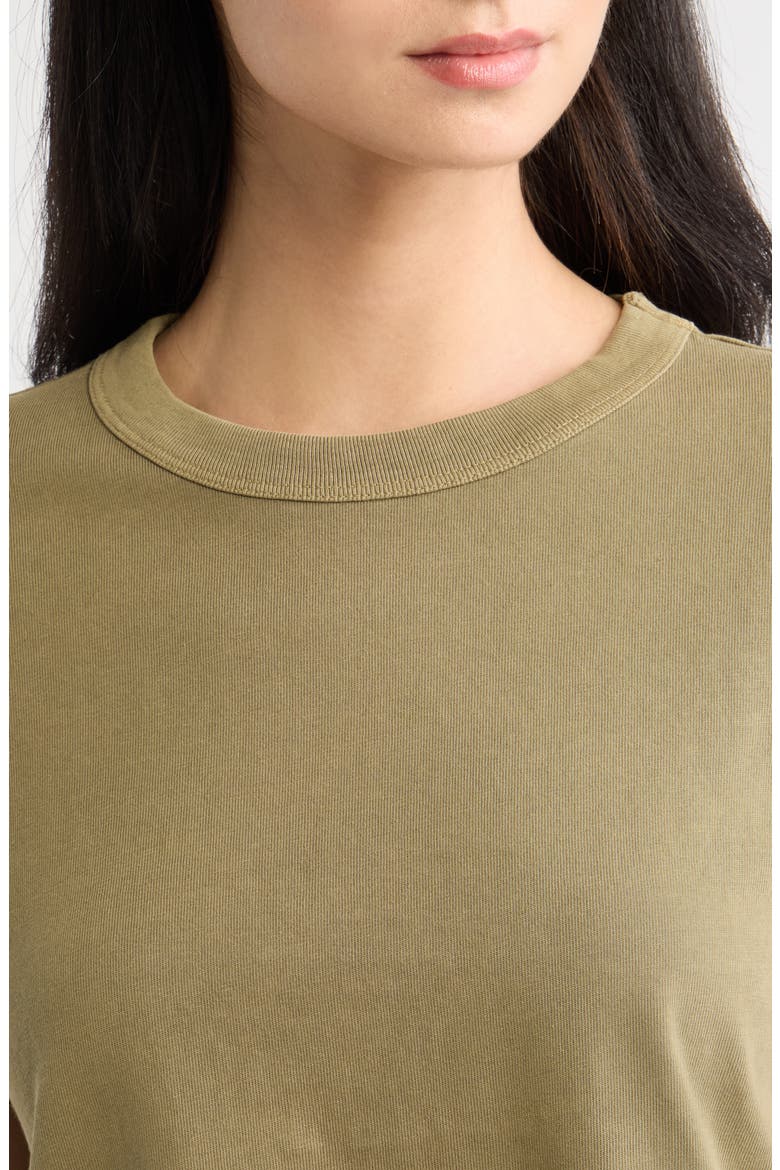 The Boxy Crop T-Shirt, Alternate, color, ARMY