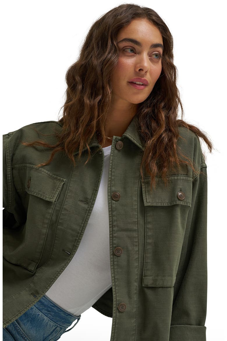 Utility Overshirt, Alternate, color, OAK MOSS