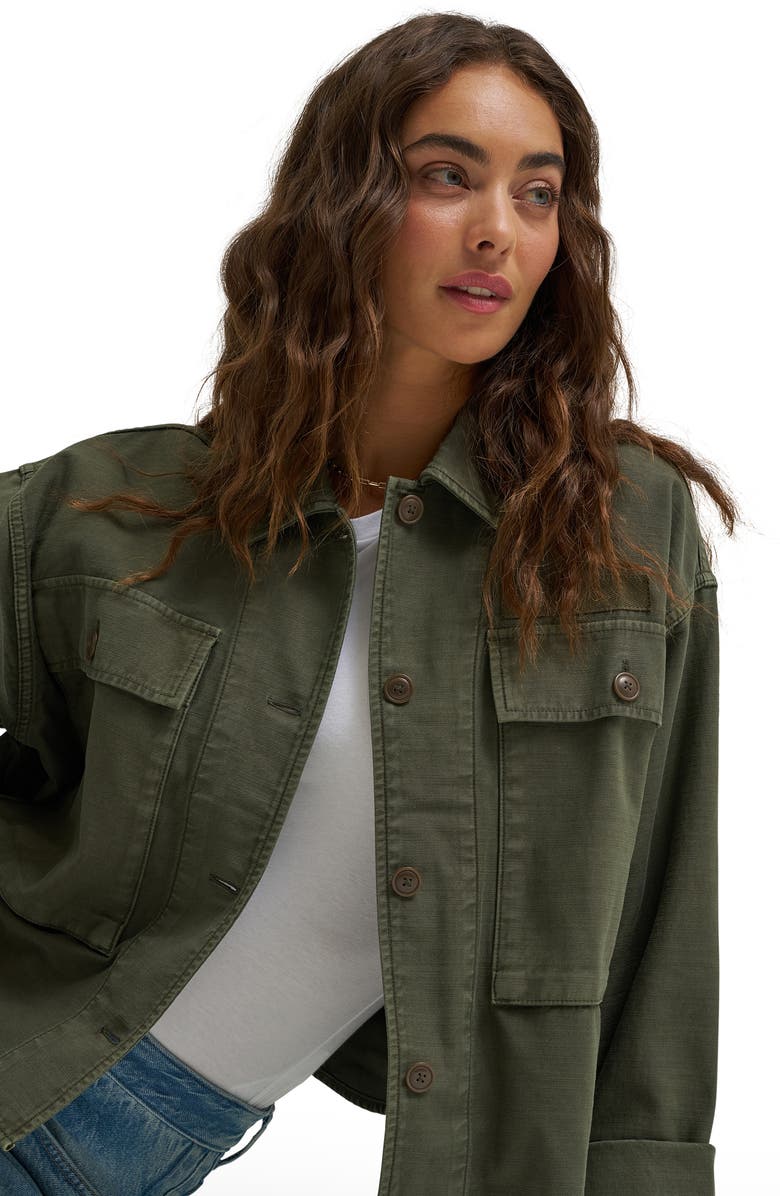 Lee Utility Overshirt, Alternate, color, Oak Moss