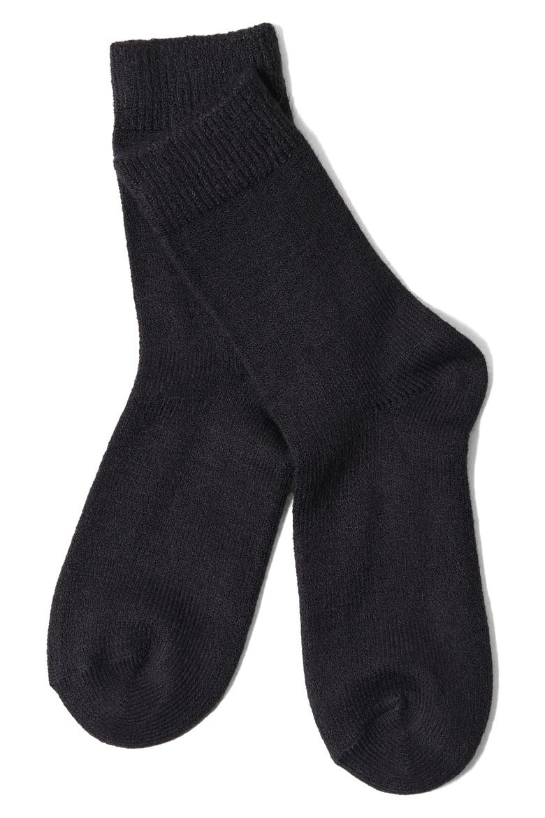 Cozy Lounge Crew Socks, Main, color, CHARCOAL