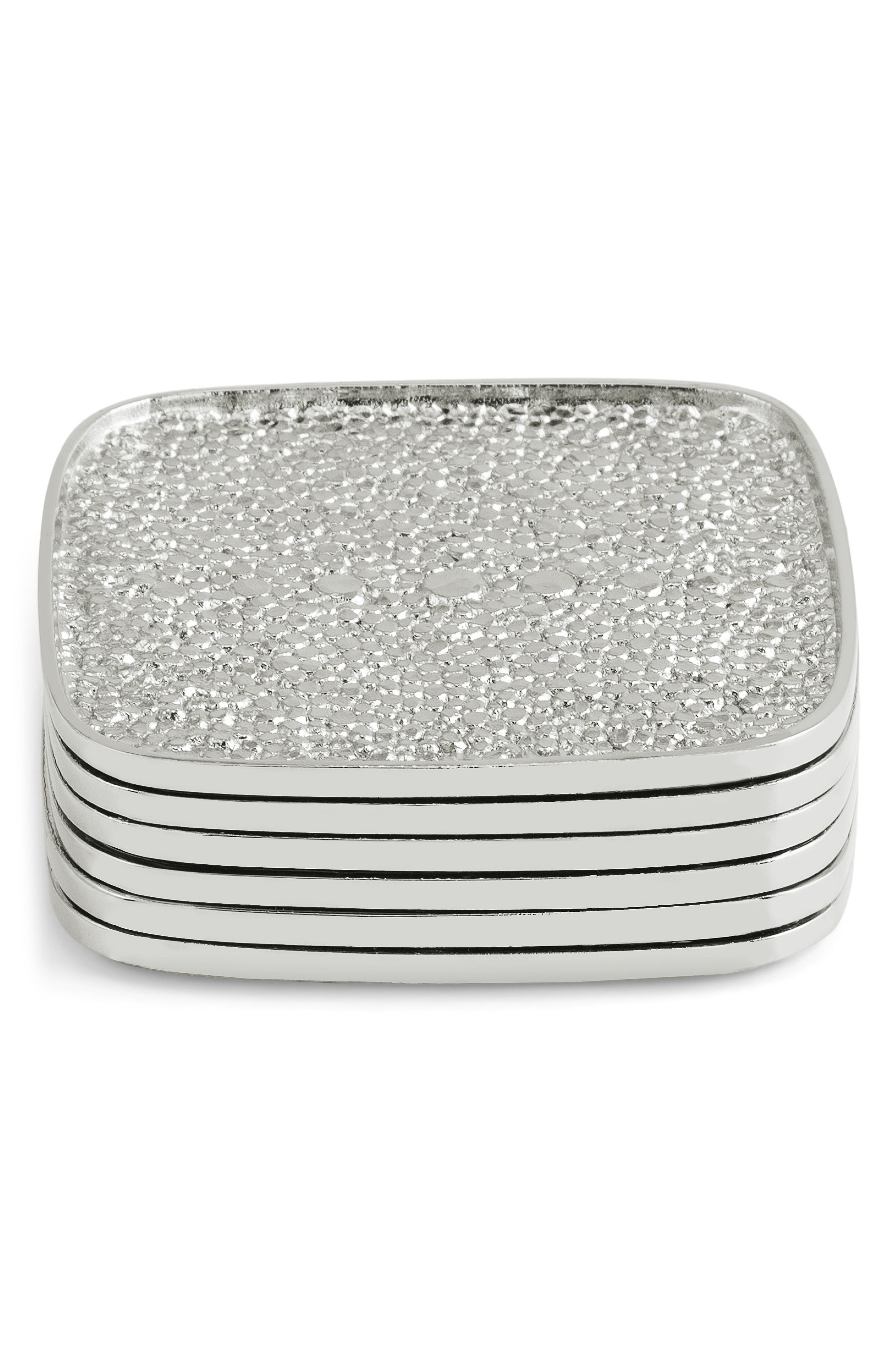 Michael Aram Shagreen Set of 6 Coasters