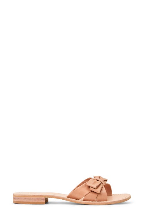Jack Rogers Brightly Bow Slide Sandal In Cafe Au Lait