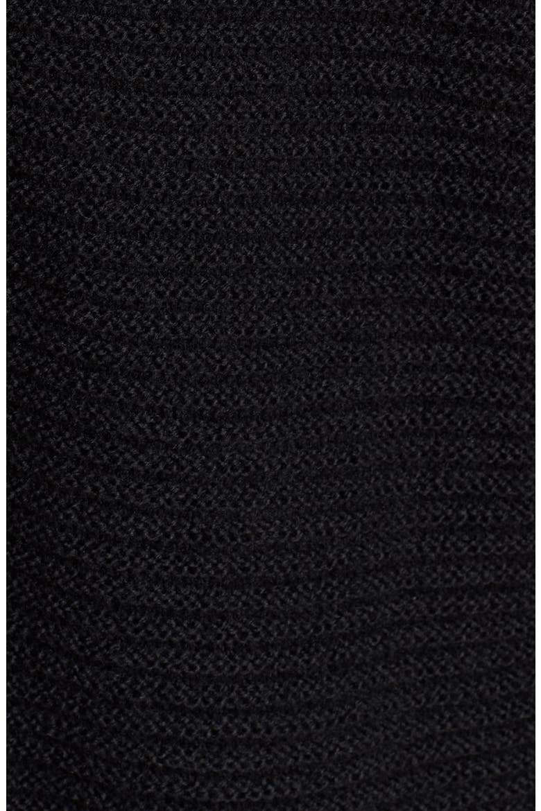 Ribbed Turtleneck Tunic Sweater, Alternate, color, BLACK