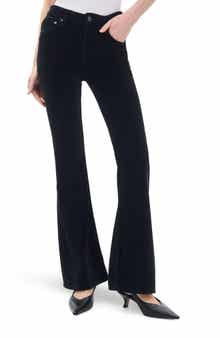 rag & bone Flexi Velvet Dahlia Mid Rise Flare Jeans
