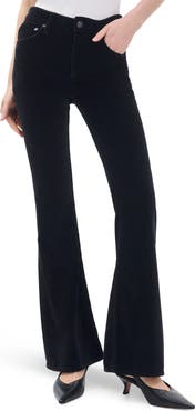rag & bone Flexi Velvet Dahlia Mid Rise Flare Jeans