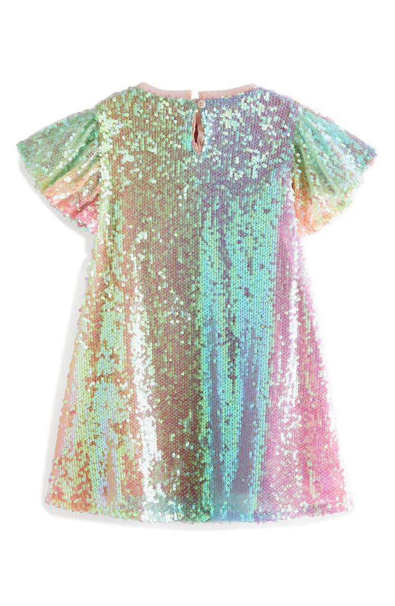 NEXT Kids' Rainbow Sequin Party Dress, Alternate, color, 