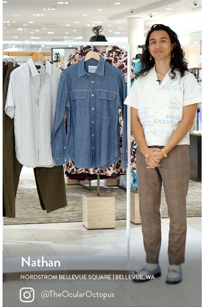 Cotton Button-Up Utility Shirt video