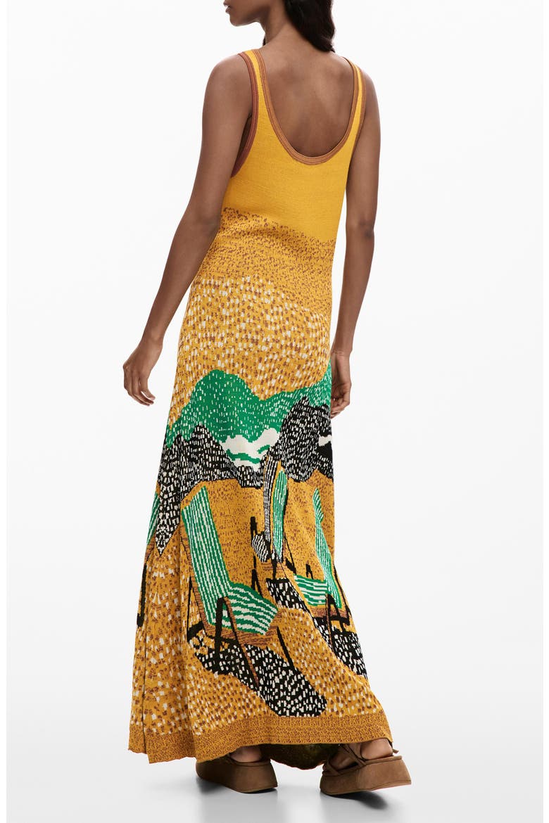 Sleeveless Knit Dress, Alternate, color, YELLOW