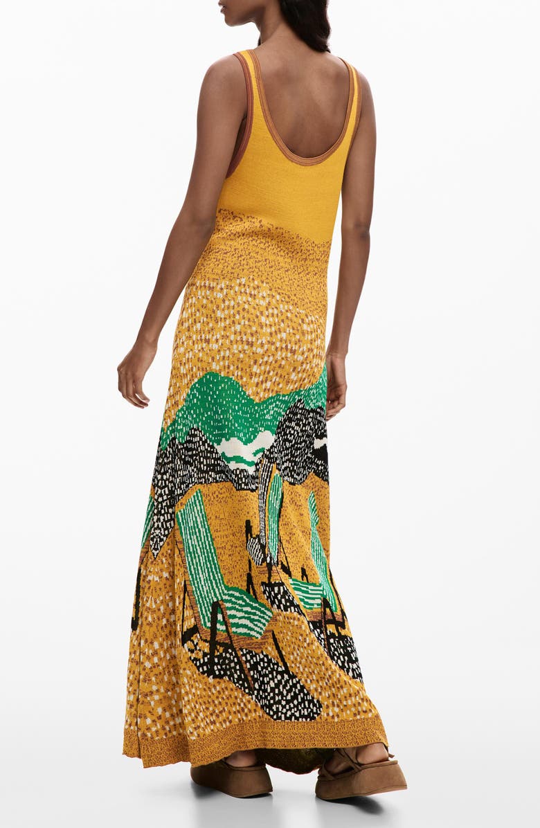 Desigual Sleeveless Knit Dress, Alternate, color, Yellow