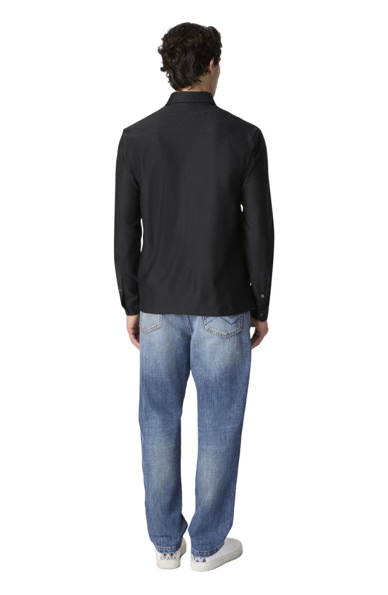 Missoni Zigzag Jersey Cotton Shirt Tone On Tone, Alternate, color, Grey