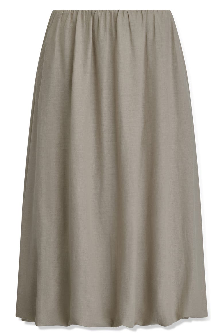 Linen Blend Bubble Skirt, Alternate, color, TUSCAN GREY