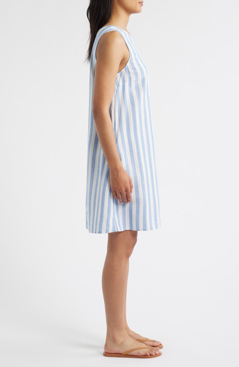 beachlunchlounge Amara Stripe Shift Dress, Alternate, color, Lark