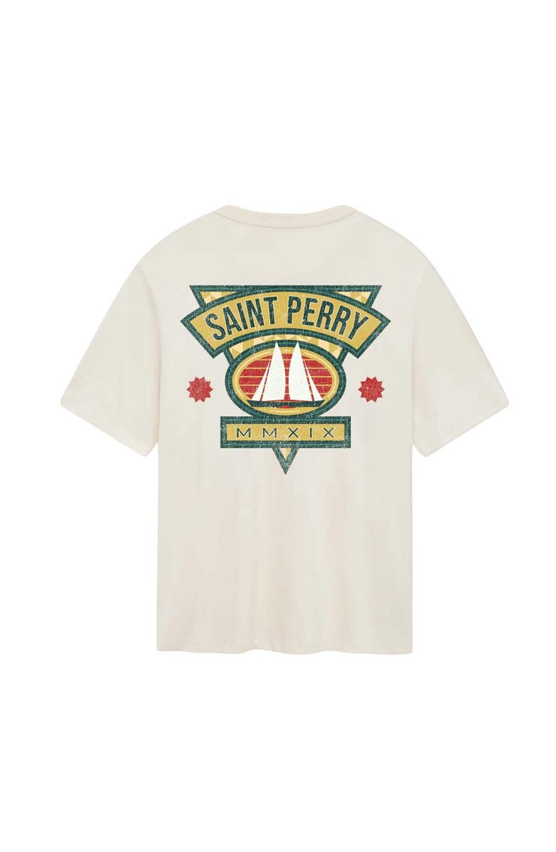 SAINT PERRY Mmxix Tee, Main, color, Vtg White