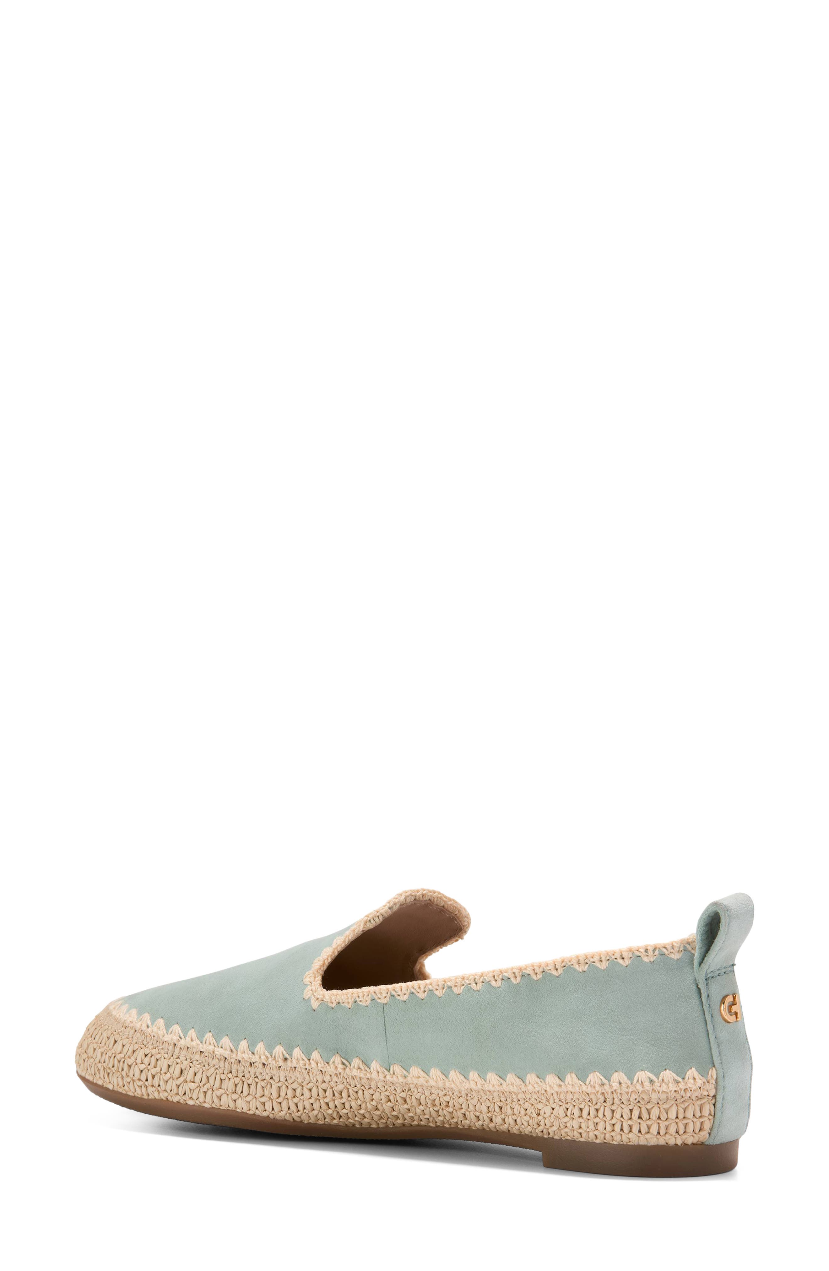 Cole Haan CloudFeel Asbury Loafer, Alternate, color, Lily Pad Suede / Raffia