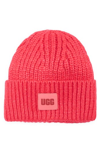 Ugg ® Chunky Rib Knit Beanie In Pink