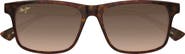 Maui Jim Okina 55mm Polarized Rectangular Sunglasses