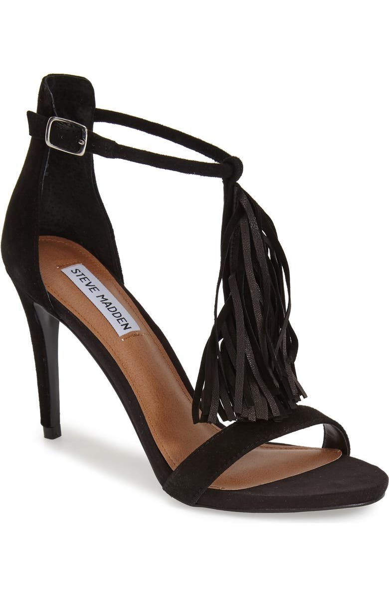 Steve Madden 'Sashi' Fringe Sandal, Main, color,