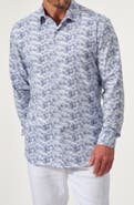 STUDIO GARNET LOS ANGELES Dynamic Comfort Knit Button-Up Shirt