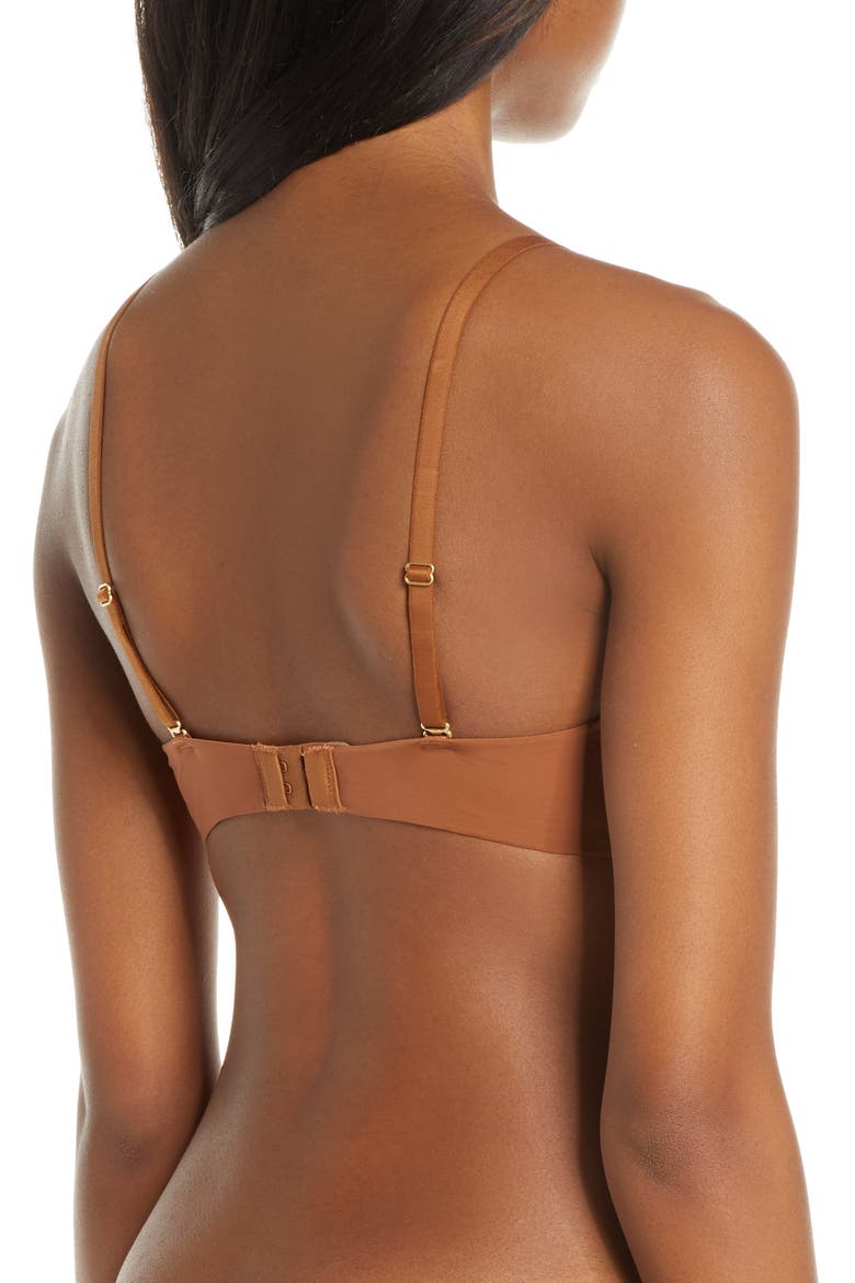 Marta Mesh Trim Wireless T-Shirt Bra, Alternate, color, CINNAMON
