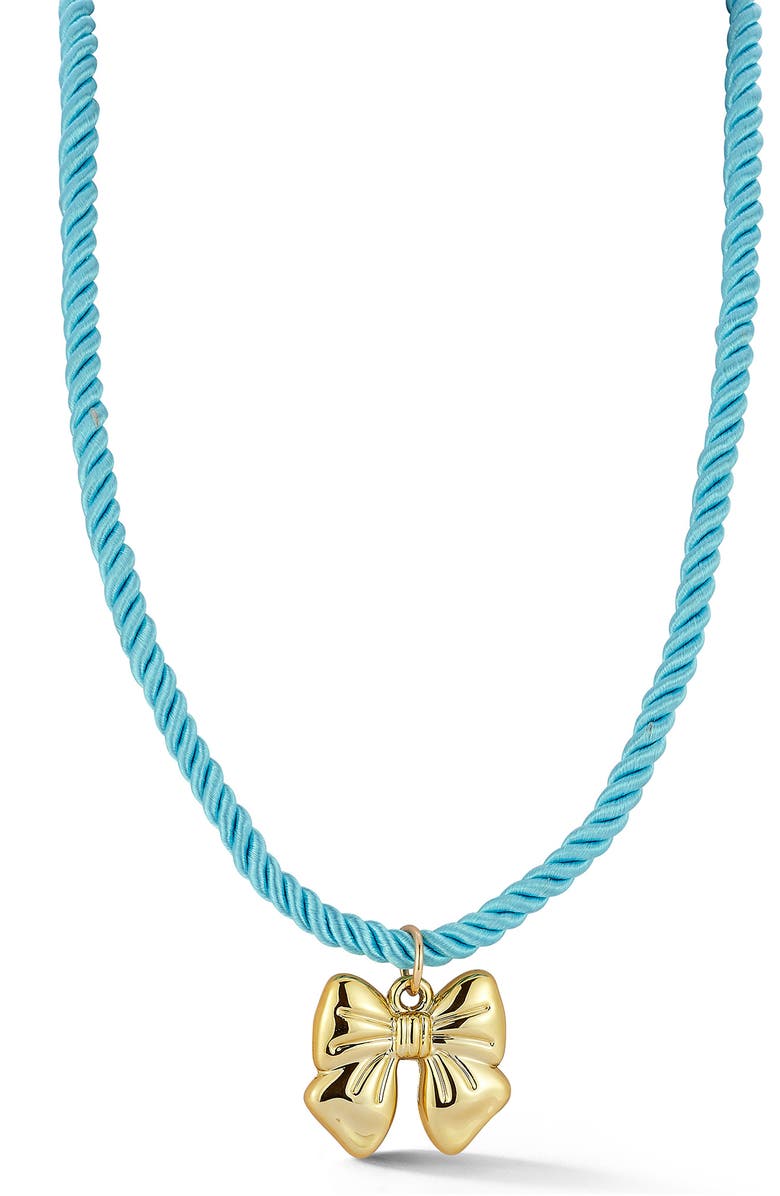 SPHERA MILANO Pendant Rope Necklace, Main, color, Gold/ Bow