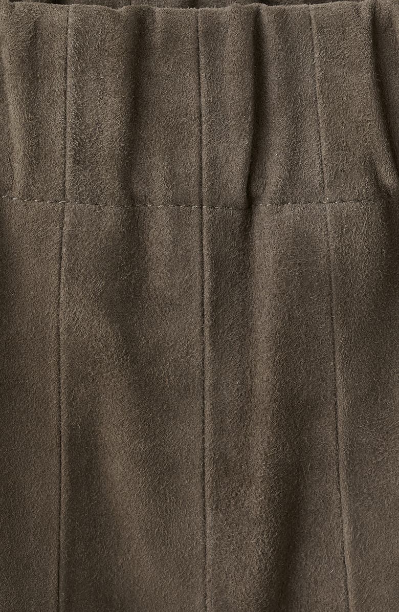 MANGO Suede Shorts, Alternate, color, Grey