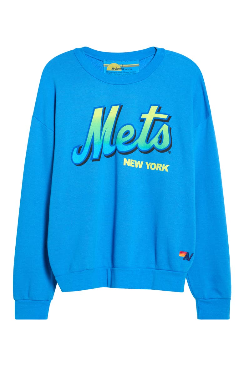 New York Mets Graphic Sweatshirt, Main, color, OCEAN