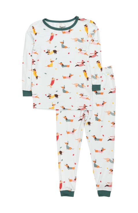 Kids Viscose Matching Family Holiday Pajamas, Reindeer & Polar Bear Prints (Toddler, Little Kid & Big Kid)