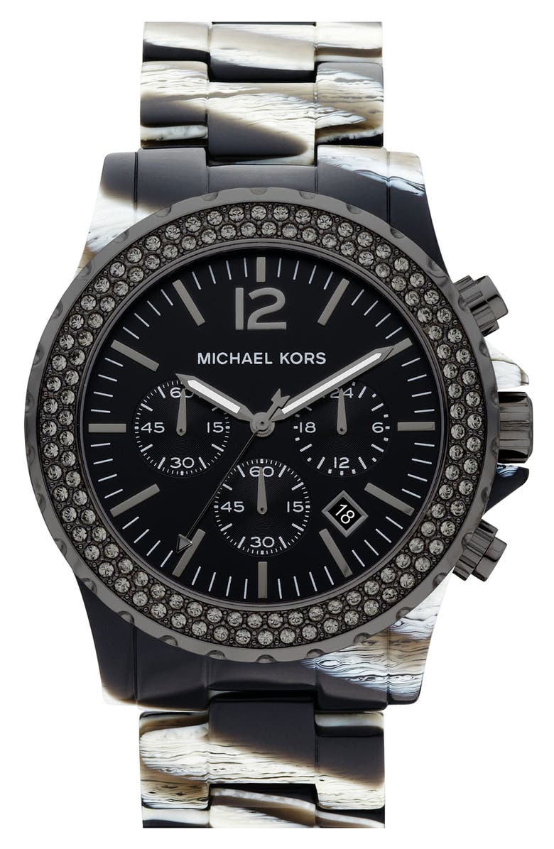 MICHAEL Michael Kors Michael Kors 'Madison' Crystal Bezel Watch, Main, color,