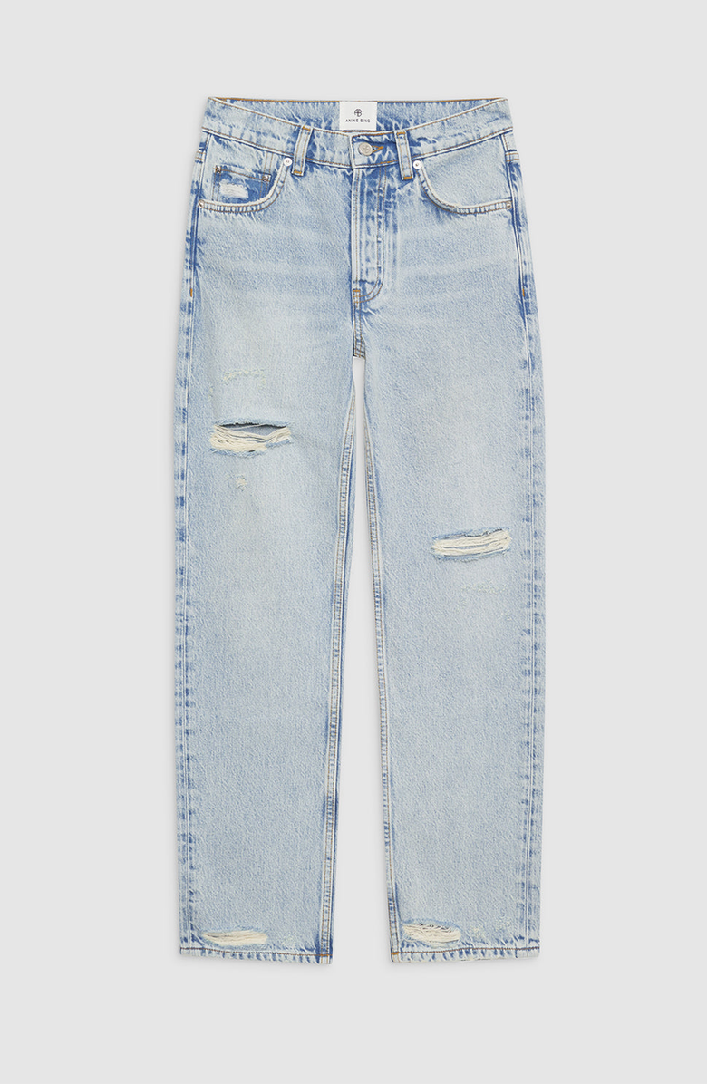 ANINE BING Destructed Bleached Kate Jean, Alternate, color, Destructed Bleached Blue
