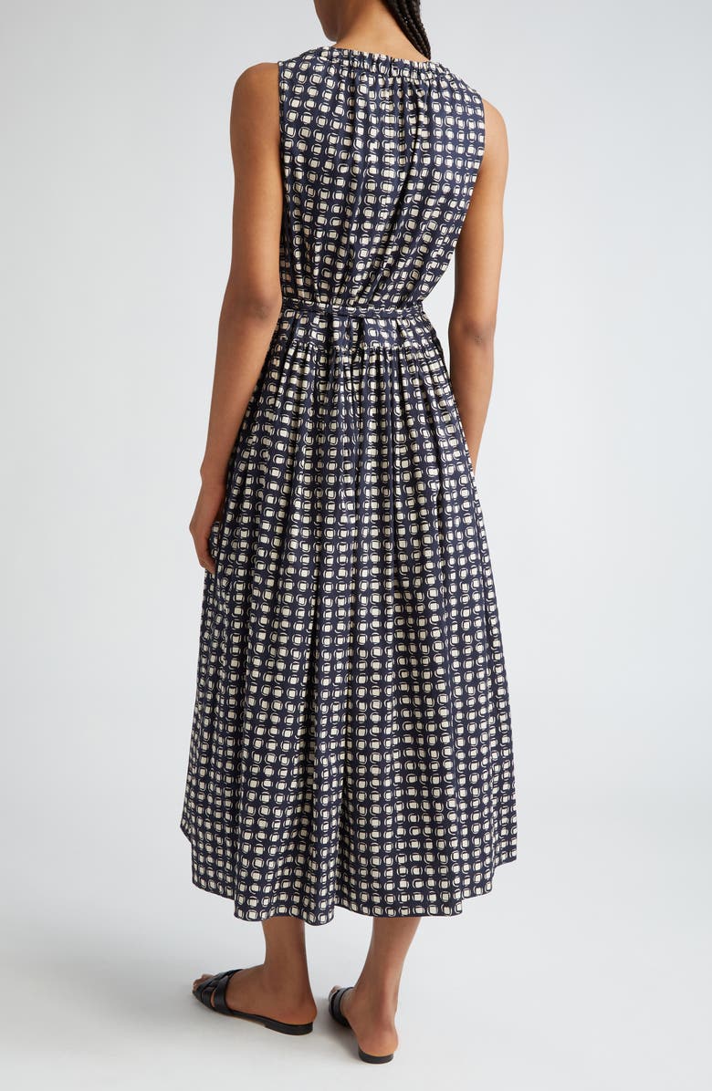 Max Mara Temid Geometric Dot Print Sleeveless Dress, Alternate, color, 