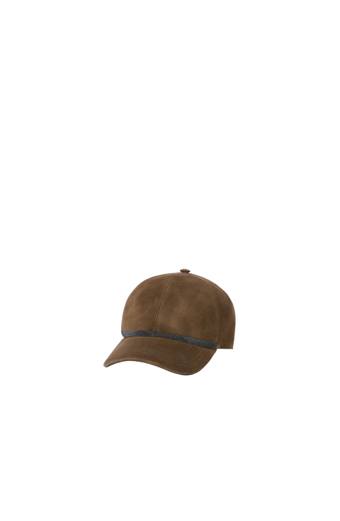 Suede baseball cap