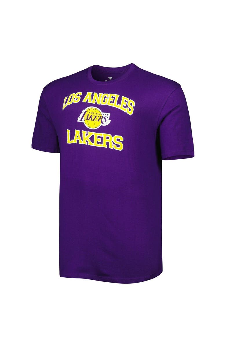 PROFILE Men's Purple Los Angeles Lakers Big & Tall Heart & Soul T-Shirt, Alternate, color, Purple
